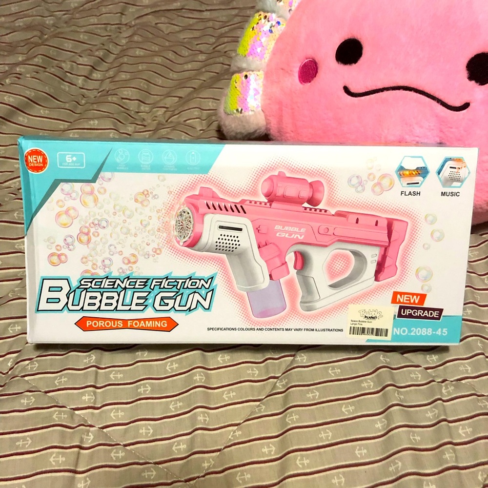 Bubble Gun pink (will ship with batteries!)